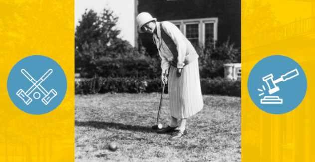 Croquet tournament at the Anderson Center, Red Wing